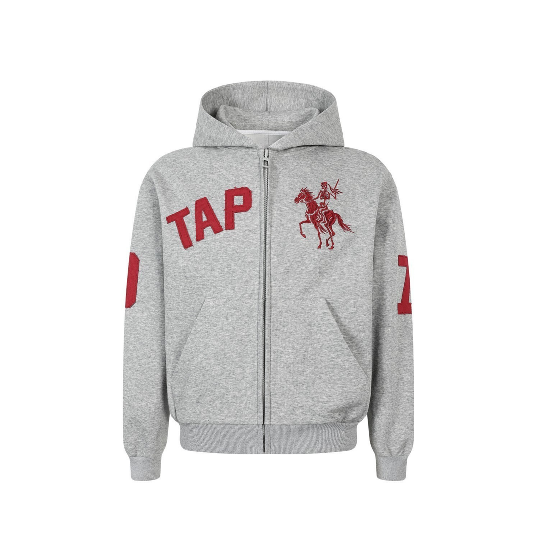 3-6-5.shop Zip-Up Graphic Hoodie