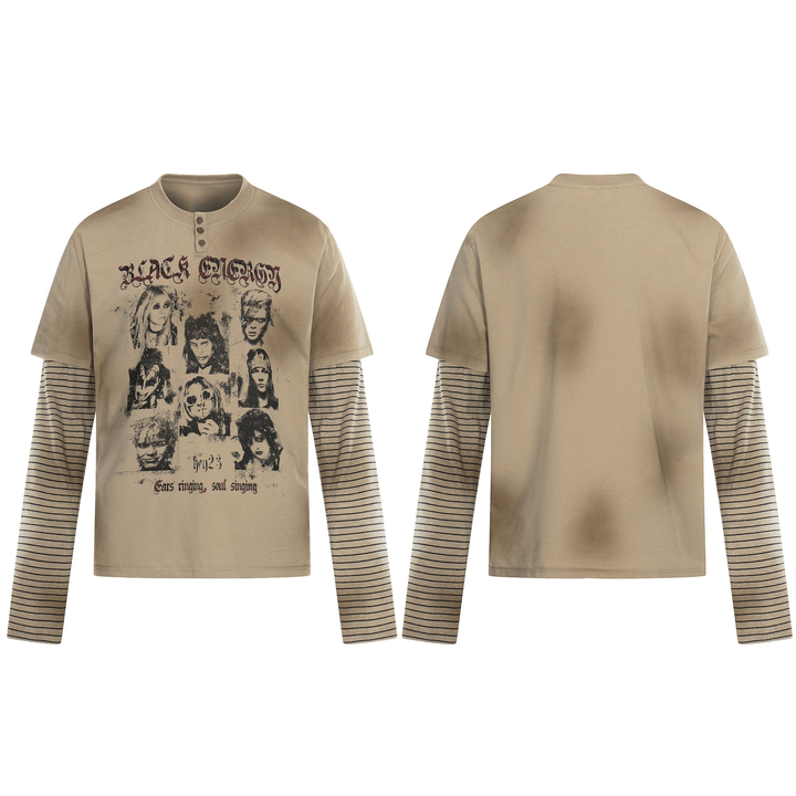 3-6-5.shop Vintage Portrait Layered Tee