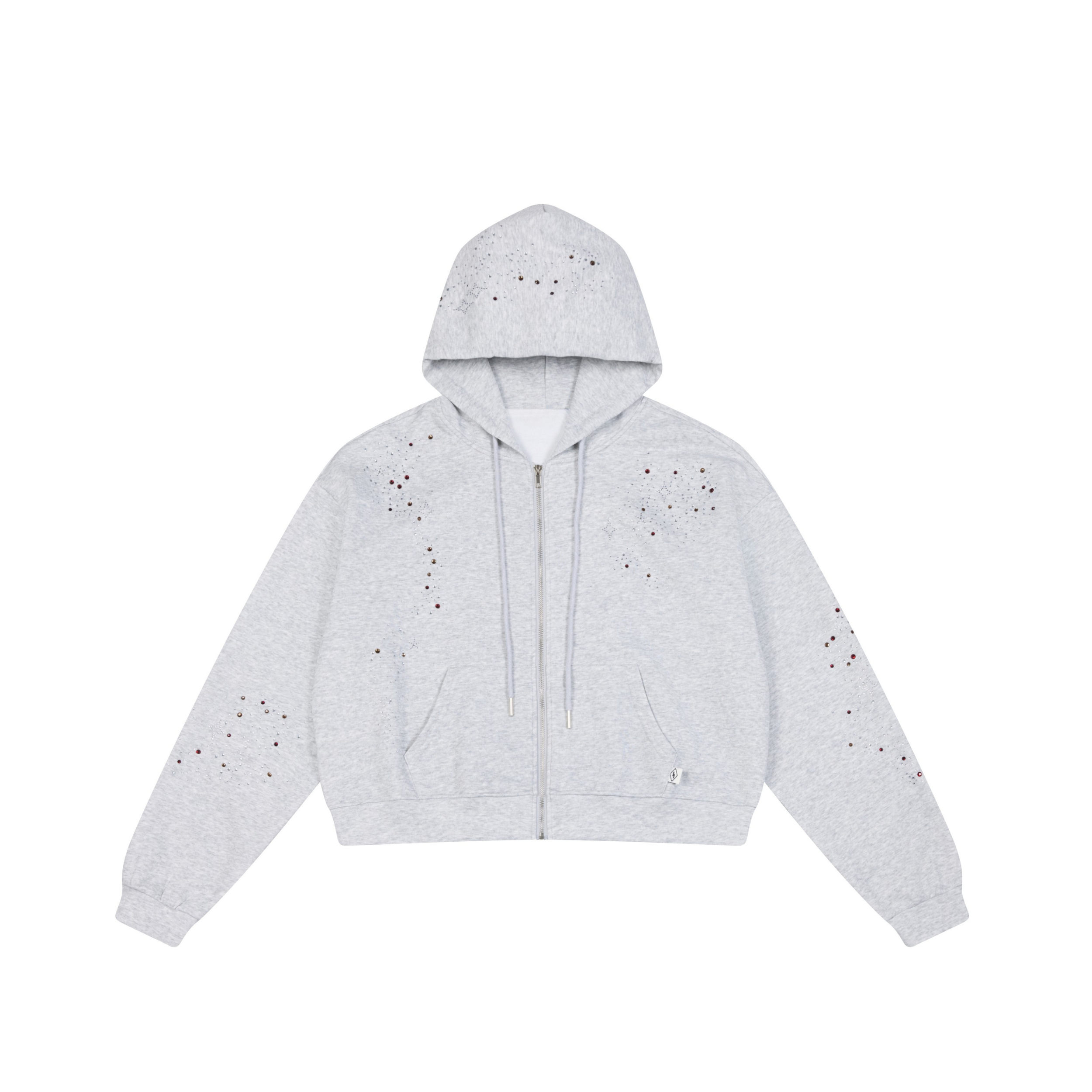 3-6-5.shop Distressed Zip-Up Hoodie