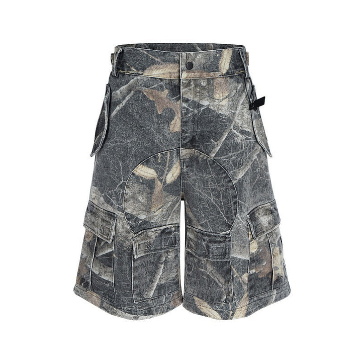 3-6-5.shop Camo Blade-Cut Cargo Shorts