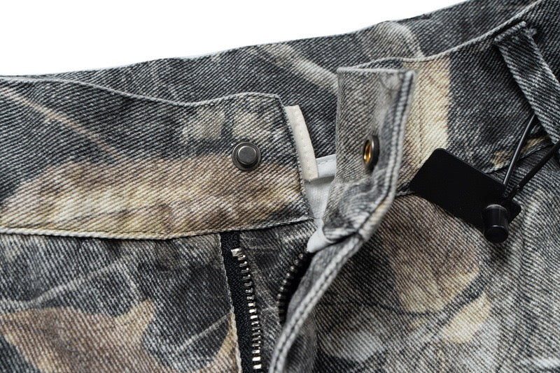 3-6-5.shop Camo Blade-Cut Cargo Shorts