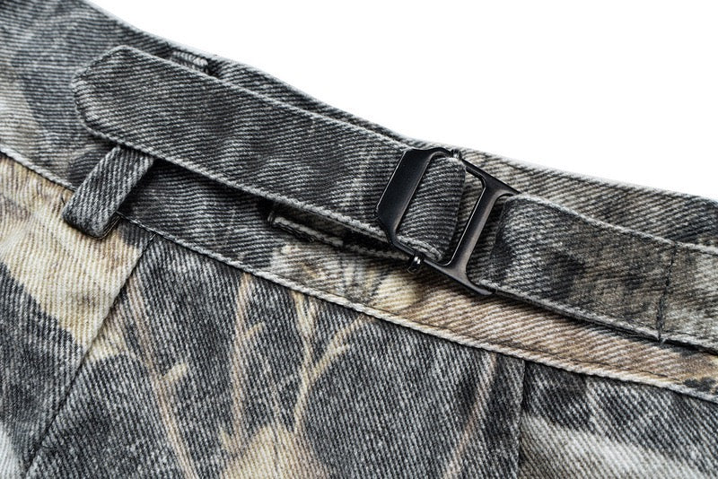 3-6-5.shop Camo Blade-Cut Cargo Shorts