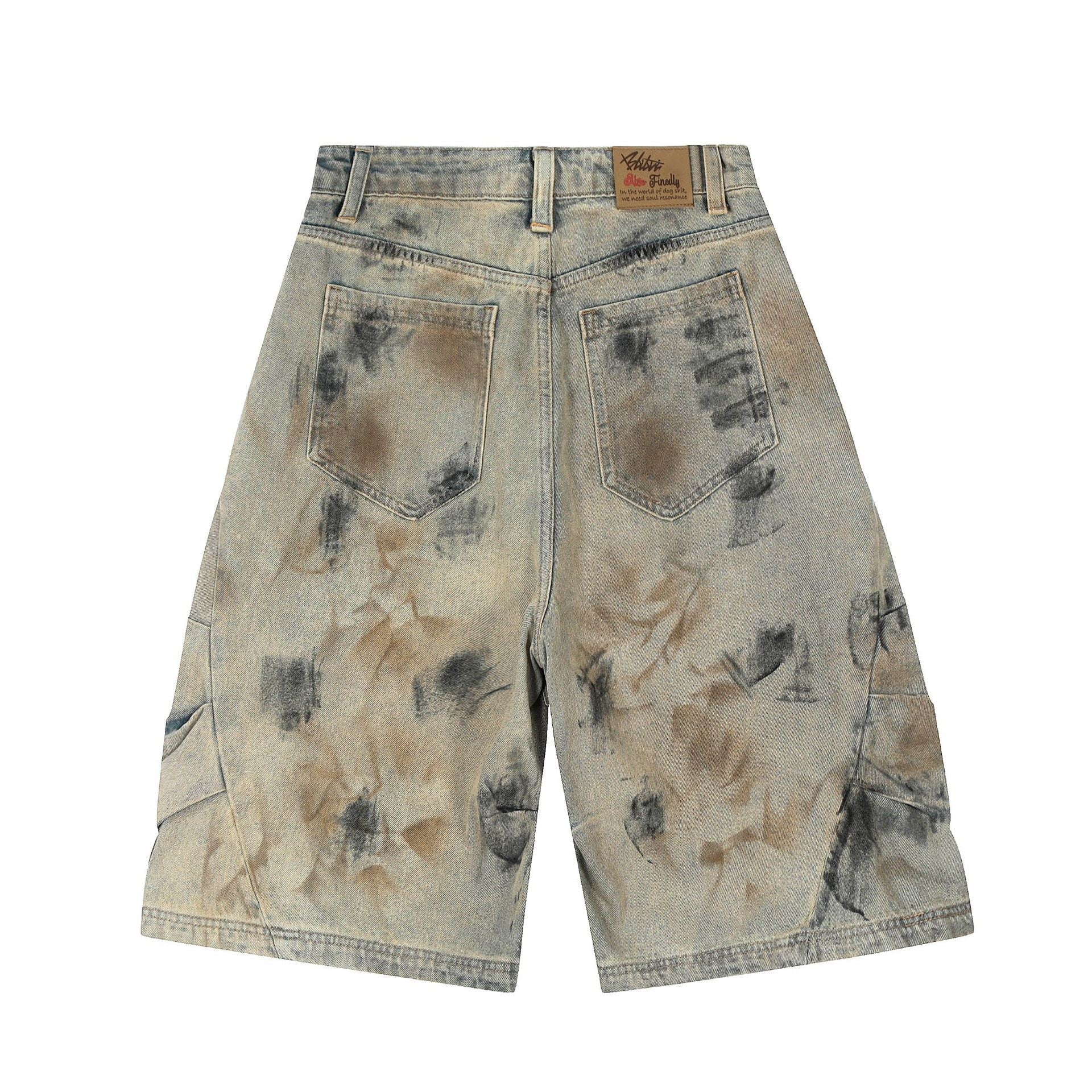 3-6-5.shop Vintage Spray-Dye Shorts
