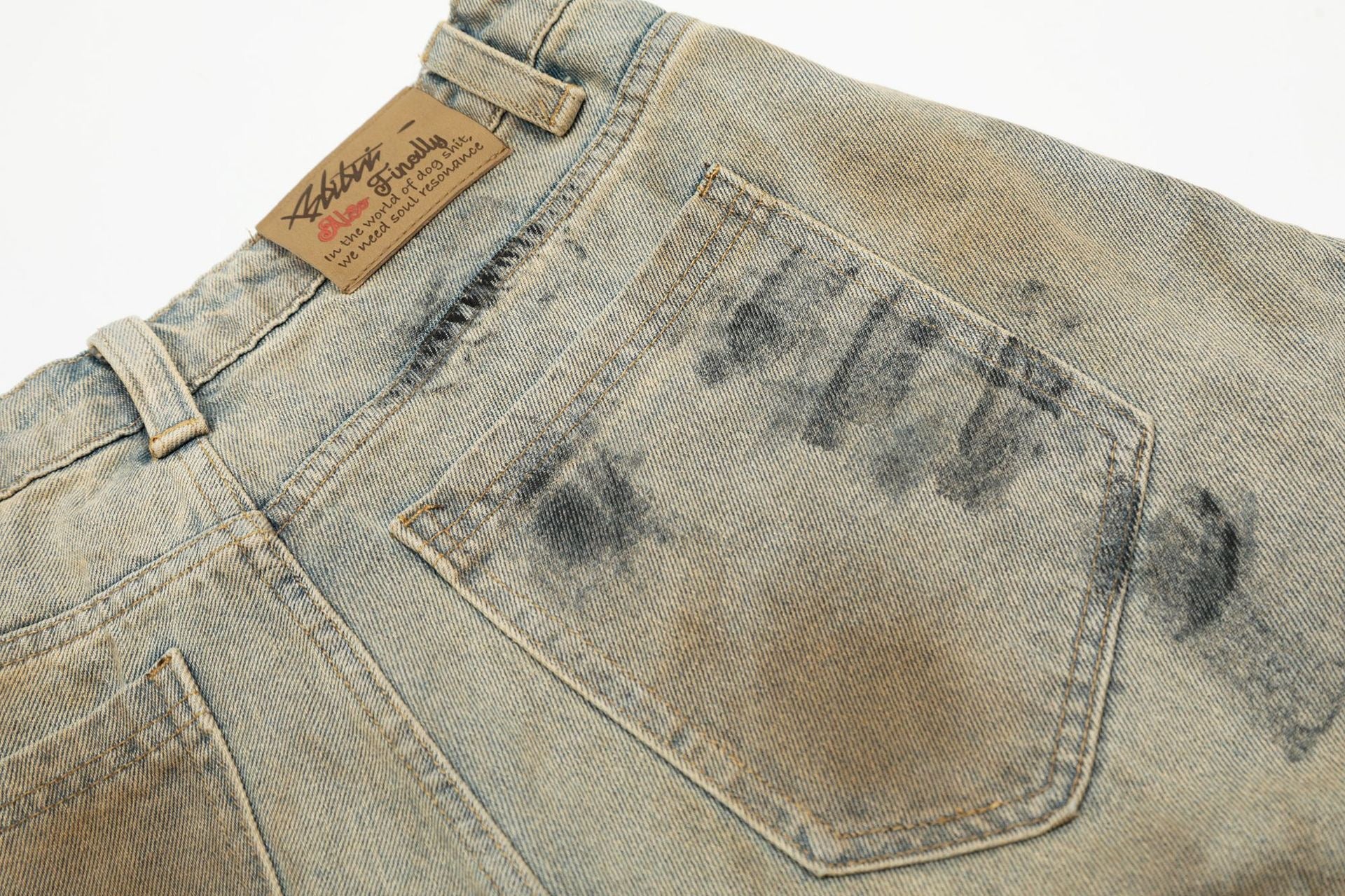 3-6-5.shop Vintage Spray-Dye Shorts