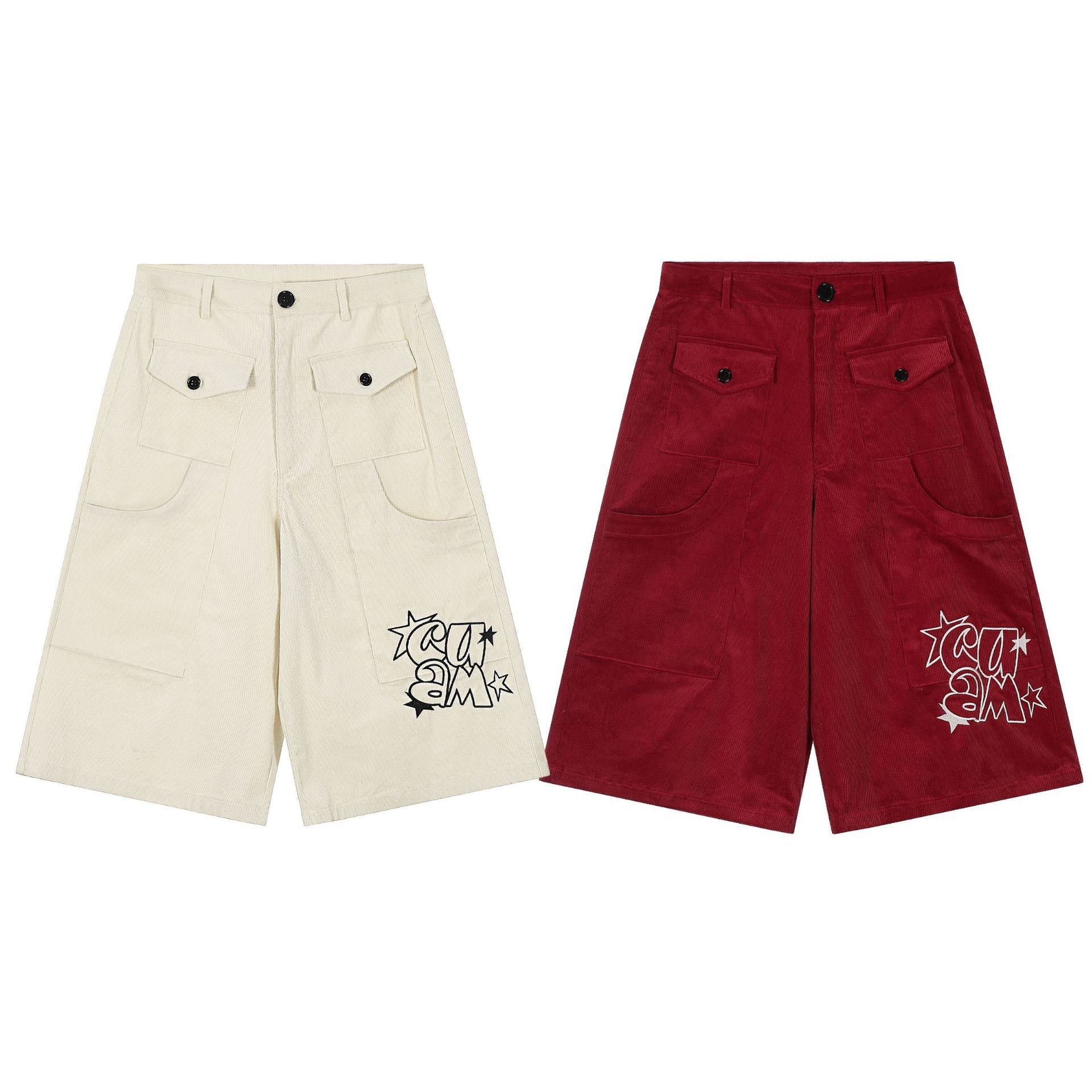 3-6-5.shop Corduroy Cargo Shorts