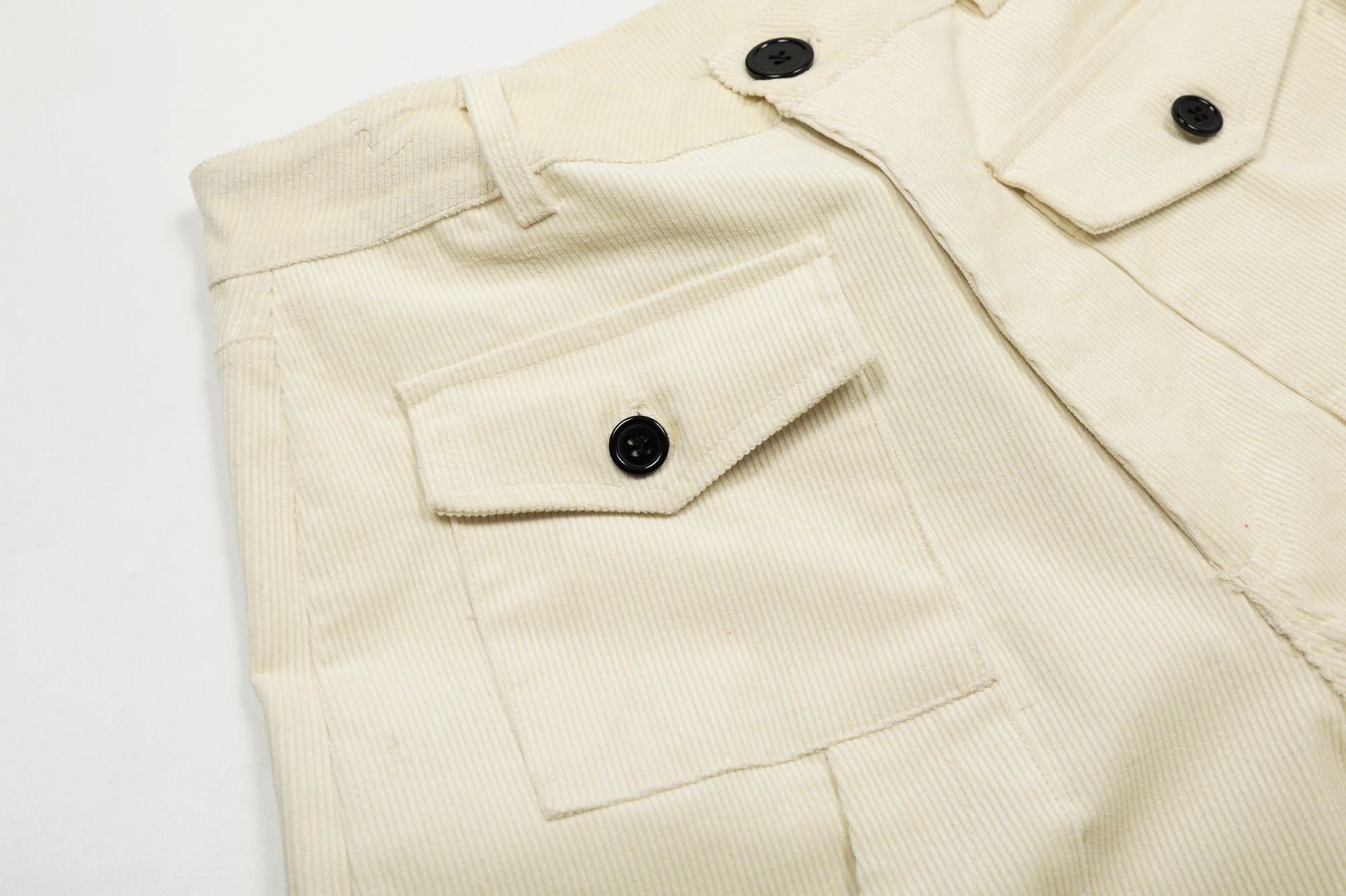 3-6-5.shop Corduroy Cargo Shorts