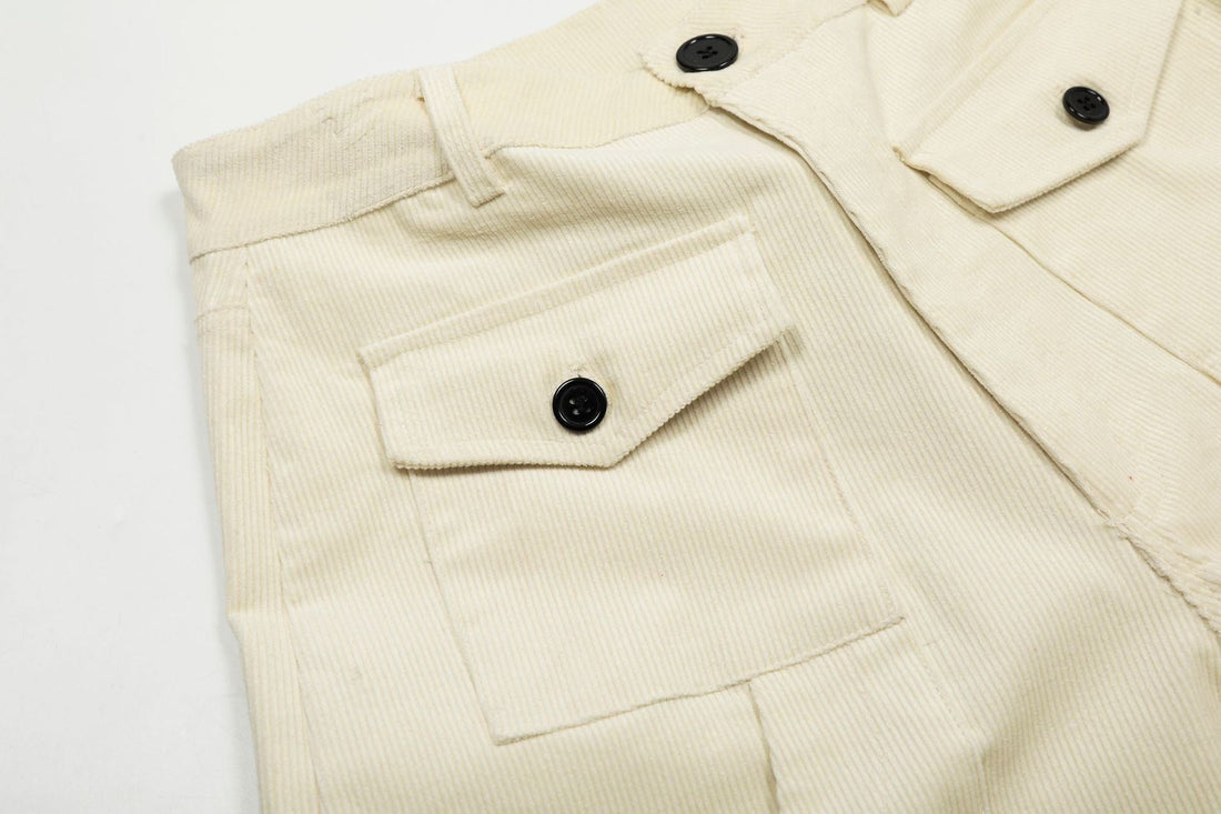 3-6-5.shop Corduroy Cargo Shorts