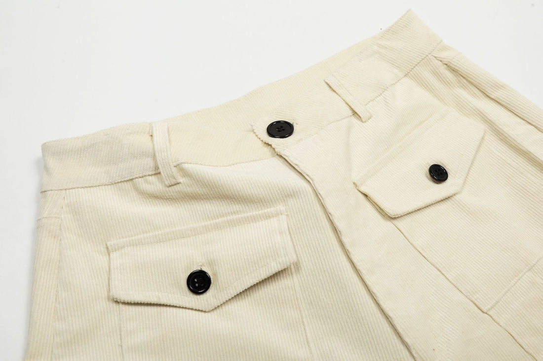 3-6-5.shop Corduroy Cargo Shorts