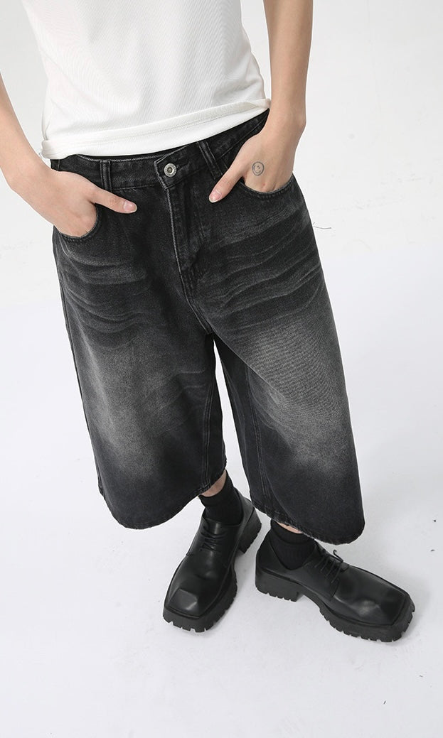 3-6-5.shop Clean Cut Denim Shorts