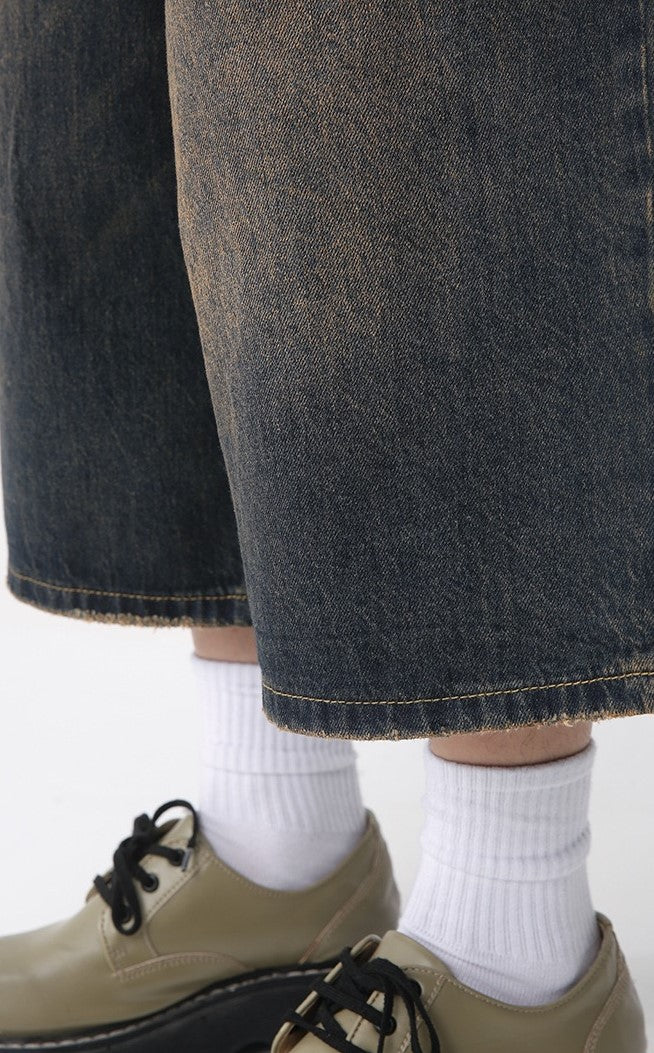 3-6-5.shop Clean Cut Denim Shorts