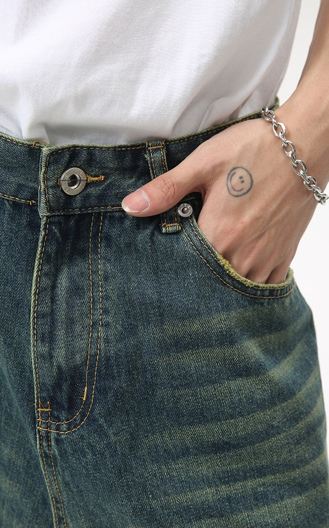 3-6-5.shop Clean Cut Denim Shorts