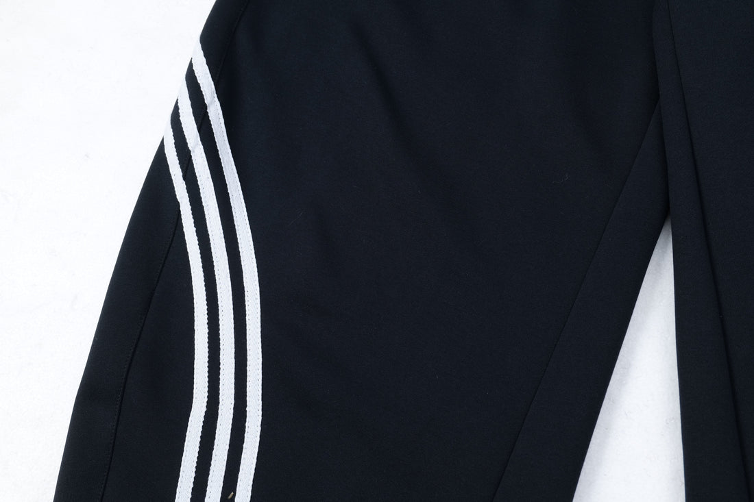 3-6-5.shop Curved Stripe Wide-Leg Track Pants