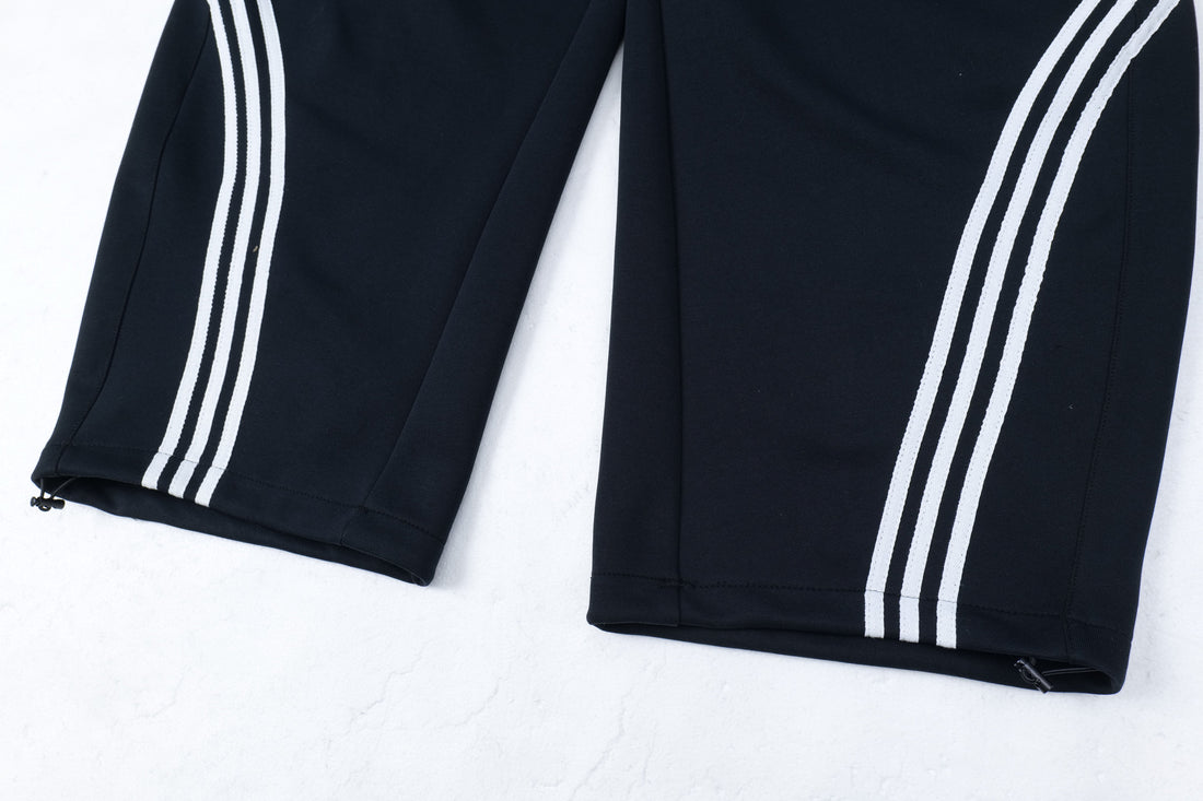 3-6-5.shop Curved Stripe Wide-Leg Track Pants