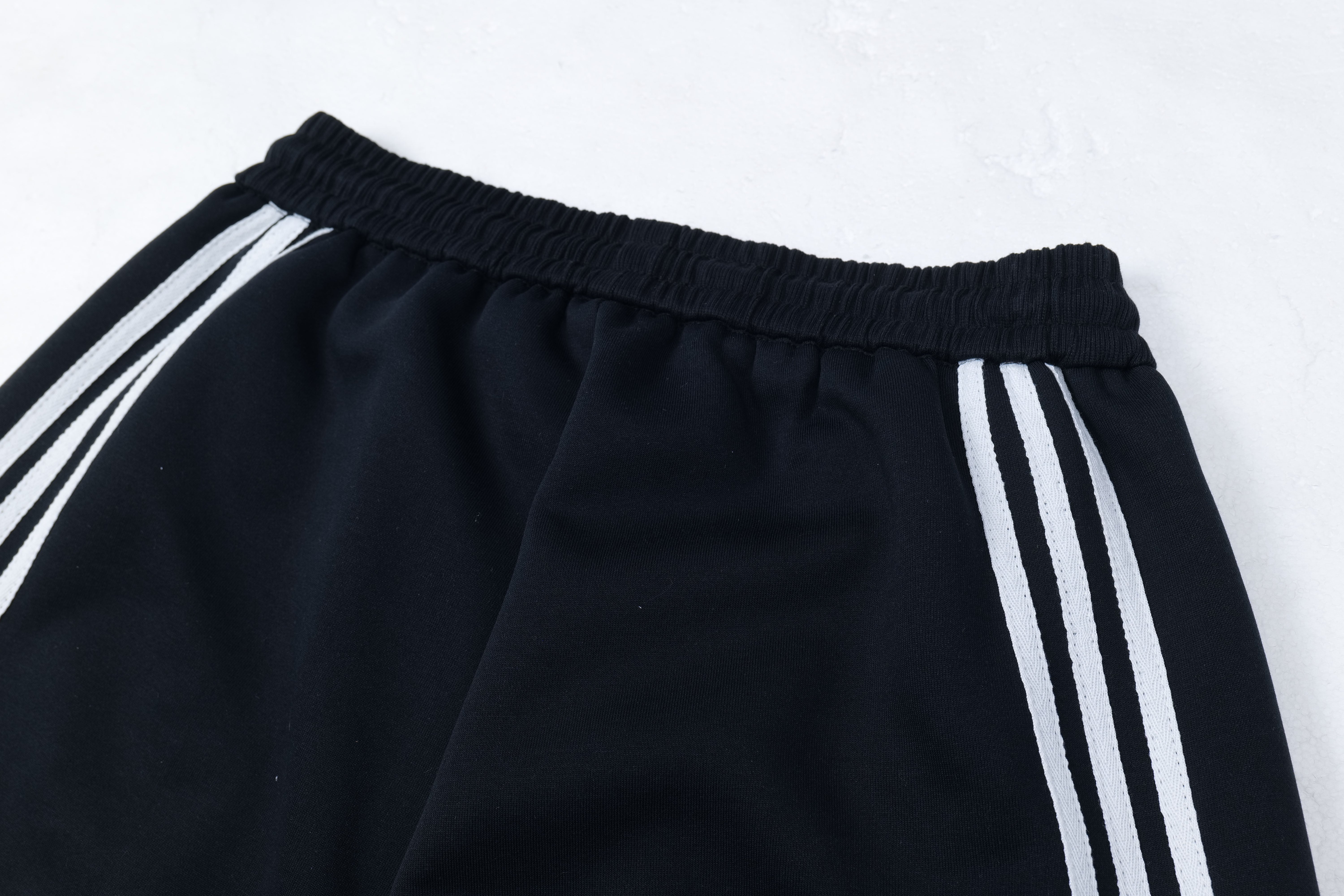 3-6-5.shop Curved Stripe Wide-Leg Track Pants