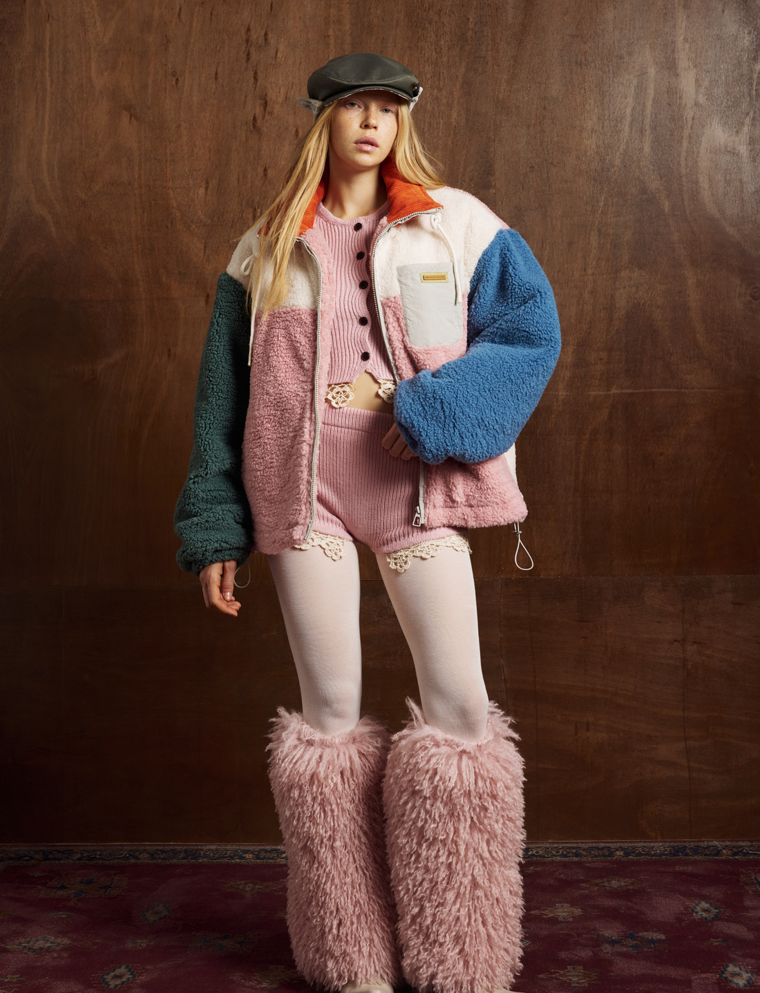 3-6-5.shop Colorblock Fleece Zip Jacket