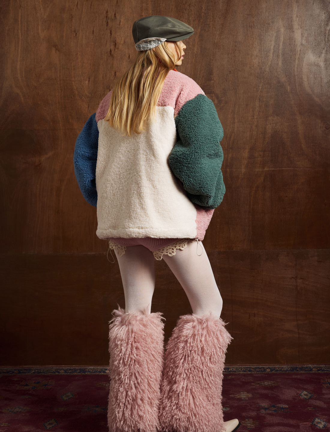 3-6-5.shop Colorblock Fleece Zip Jacket