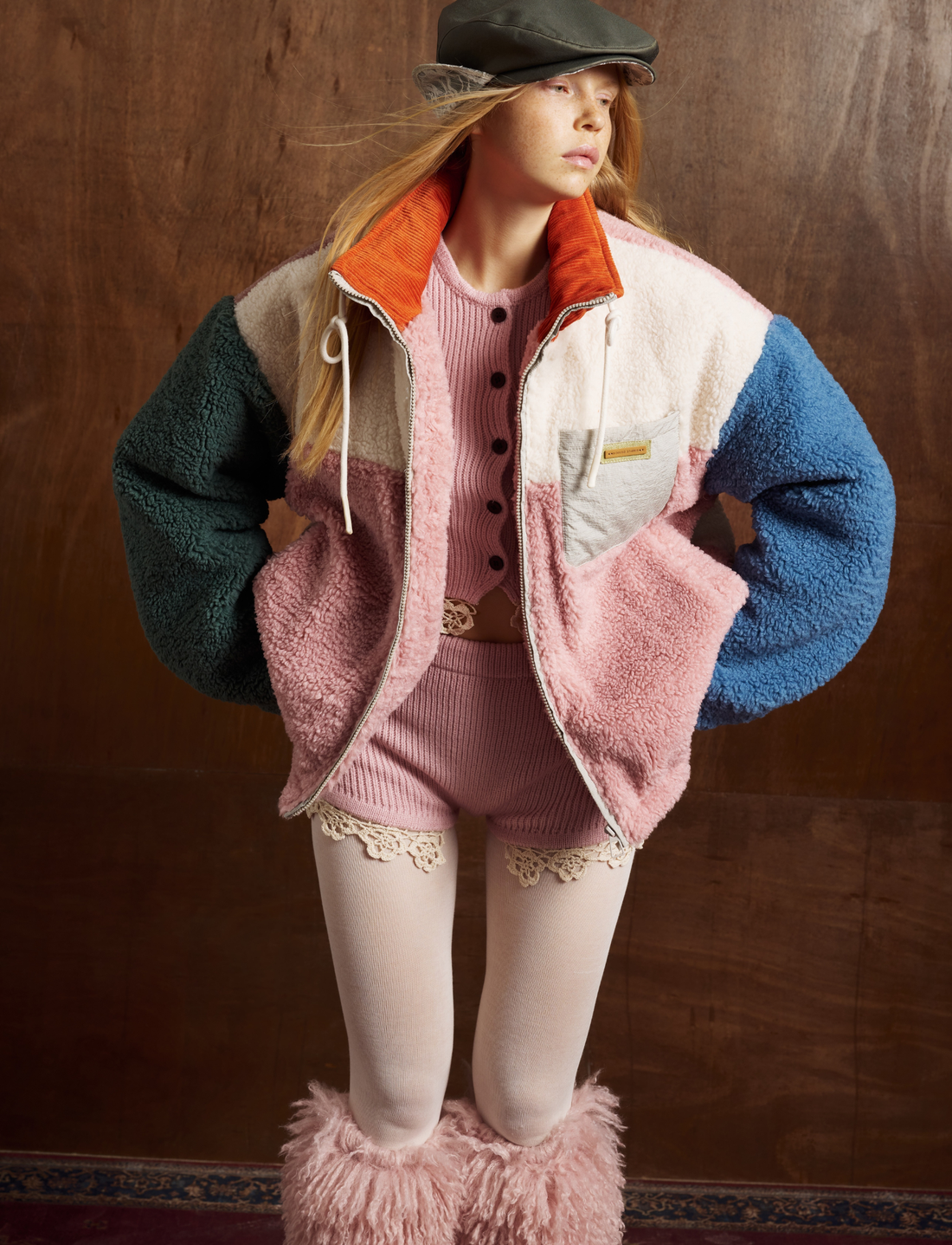 3-6-5.shop Colorblock Fleece Zip Jacket