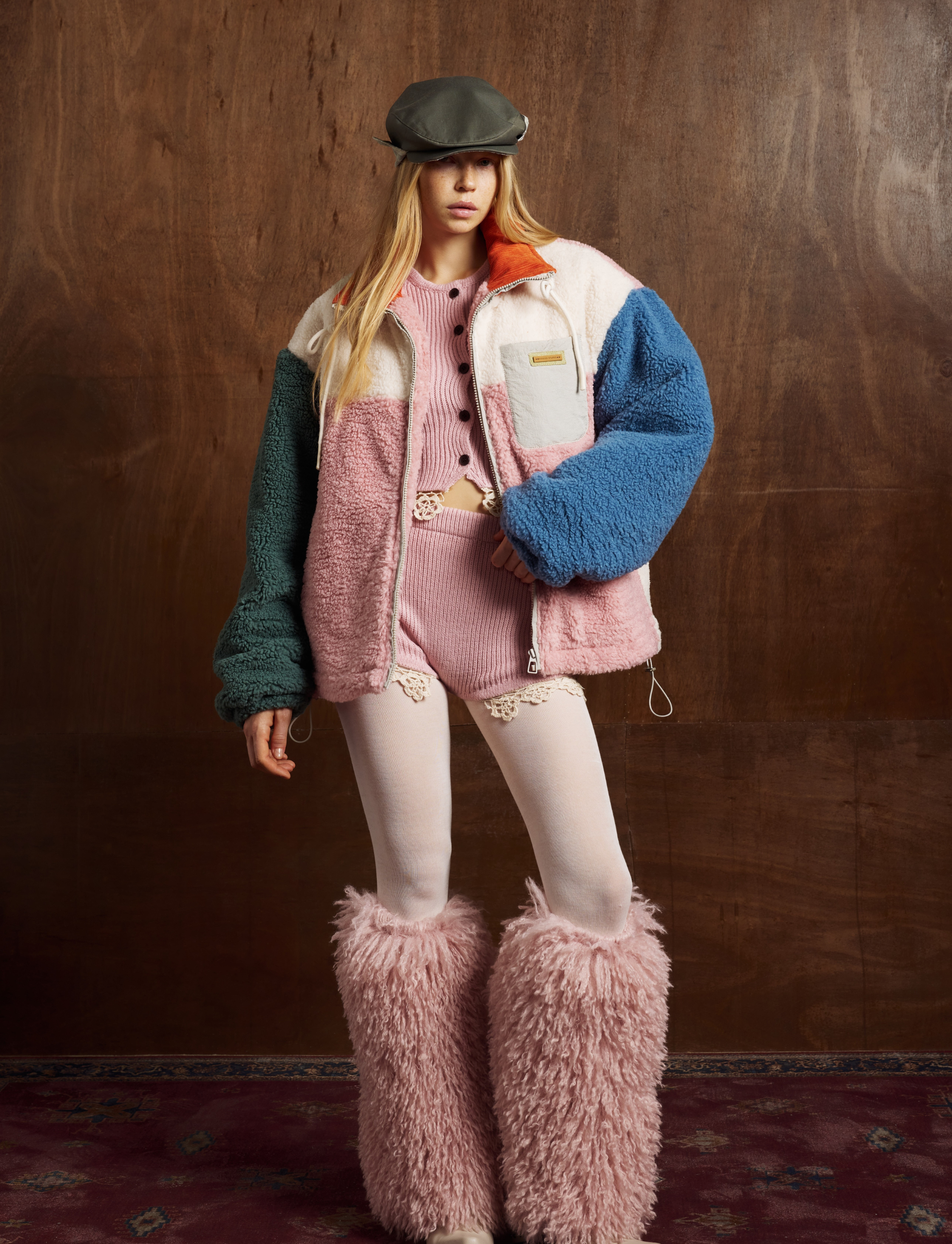 3-6-5.shop Colorblock Fleece Zip Jacket
