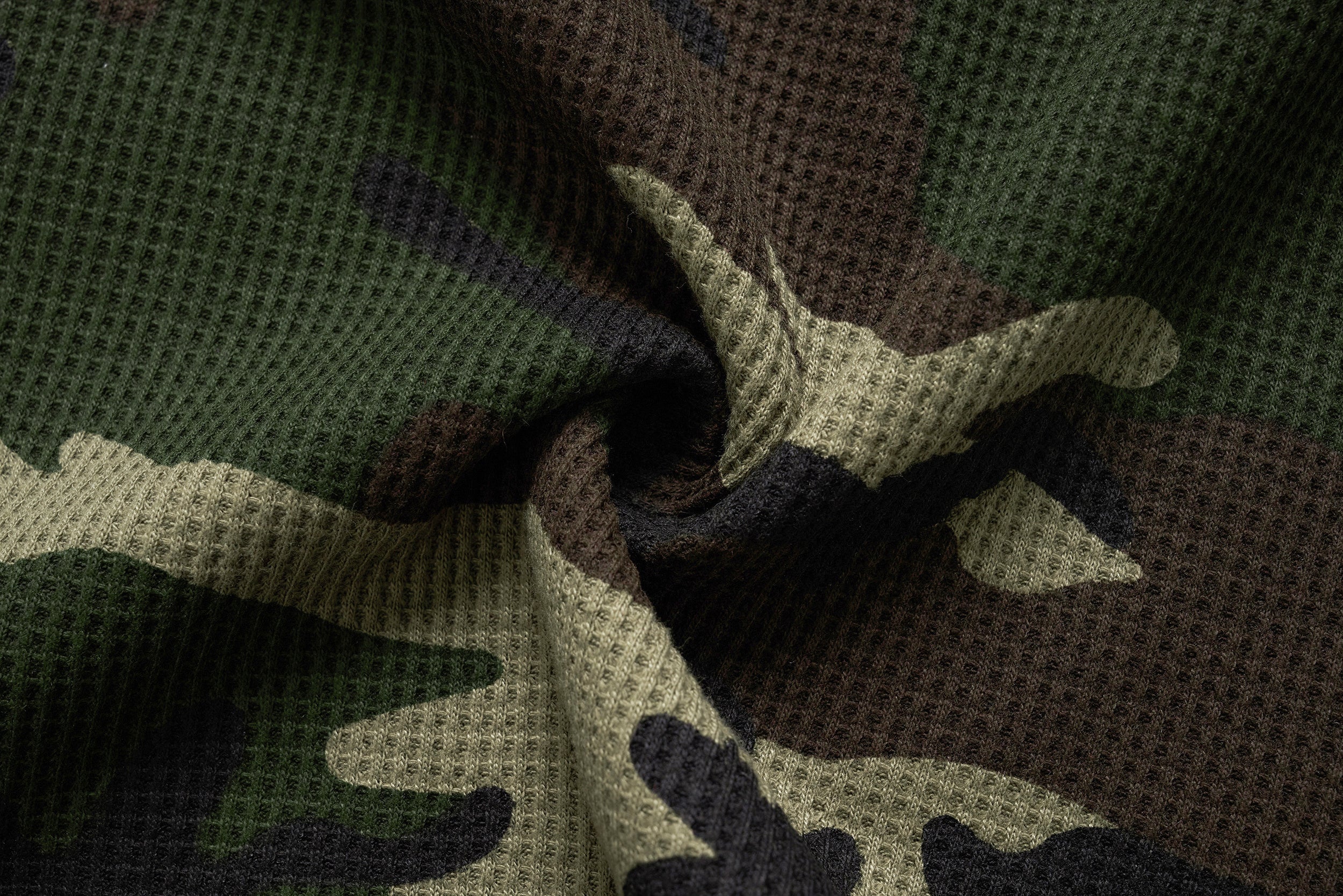 3-6-5.shop Camo Text Graphic Longsleeve