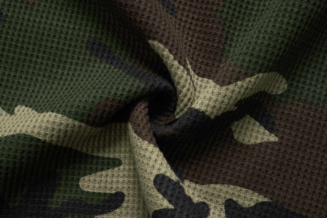 3-6-5.shop Camo Text Graphic Longsleeve