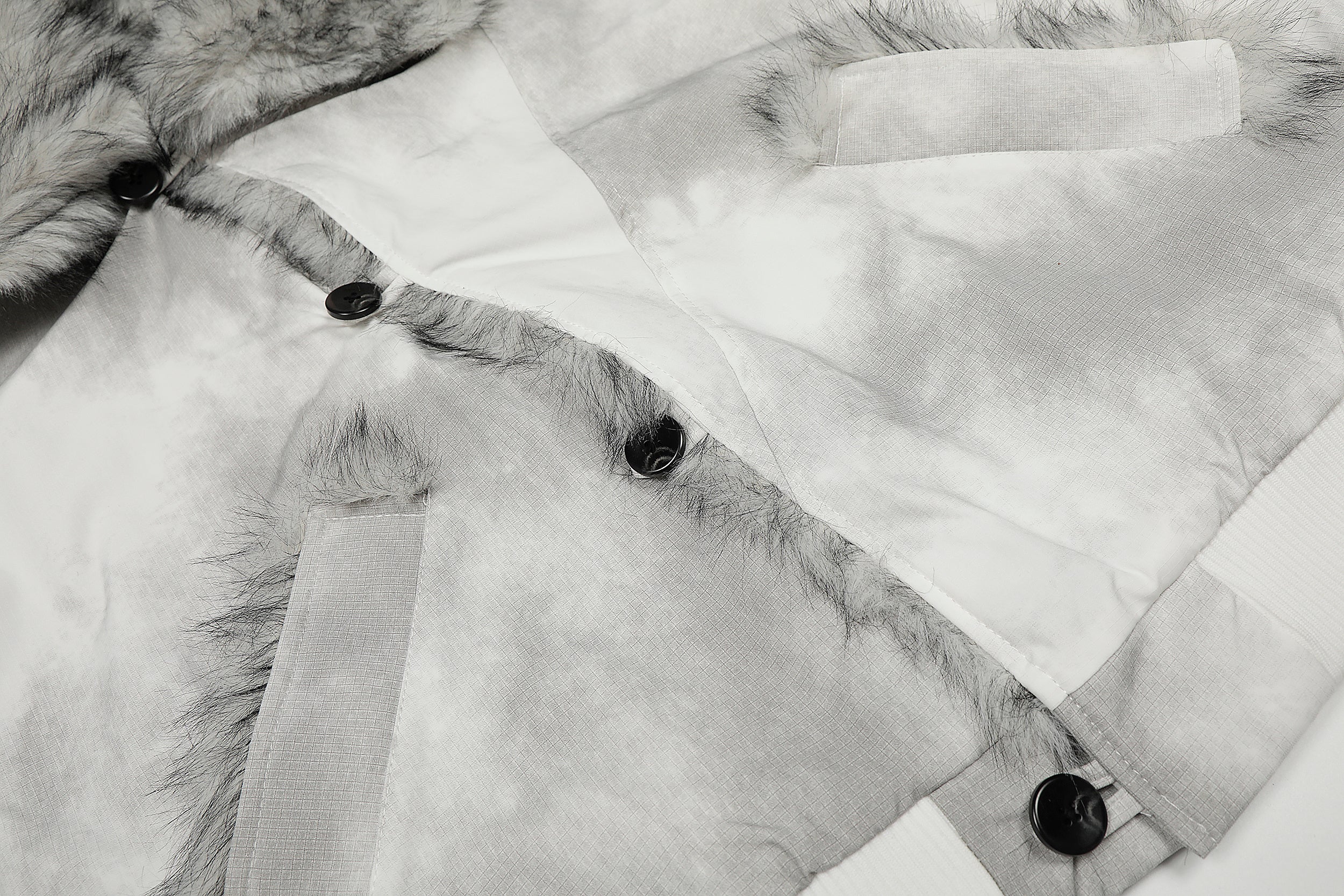 3-6-5.shop Faux Fur Panel Short Jacket