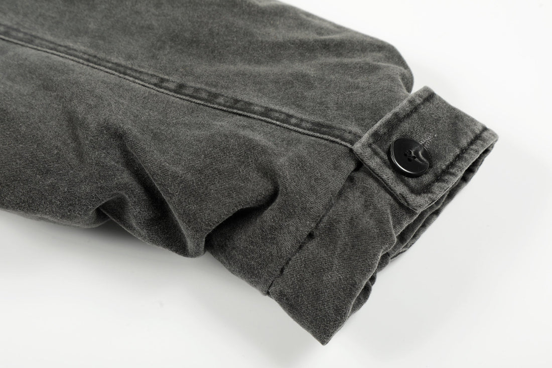 3-6-5.shop Washed Cotton Bomber Jacket
