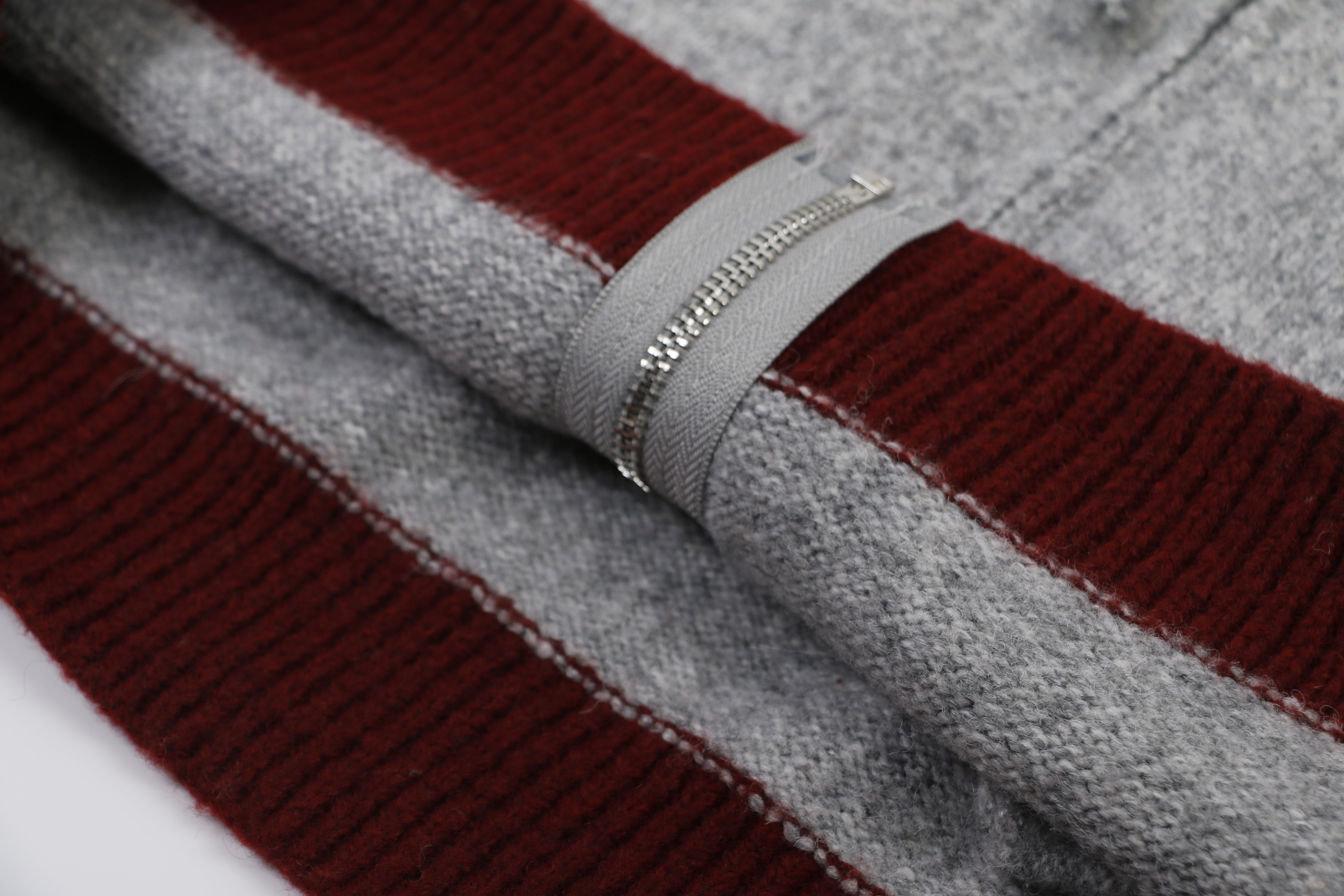 3-6-5.shop Vintage Star Knit Zip Hoodie