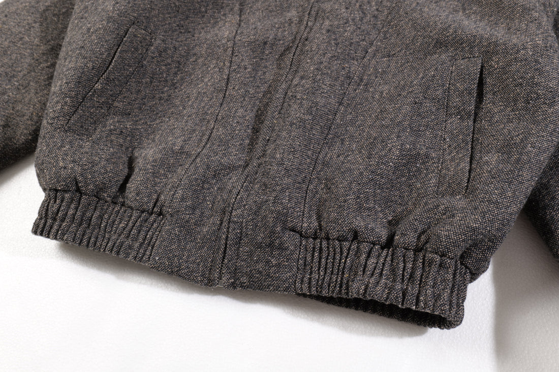 3-6-5.shop Faux-Fur Collar Wool-Blend Jacket