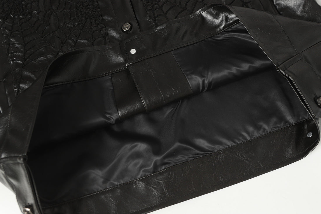 3-6-5.shop Web Embossed PU Jacket