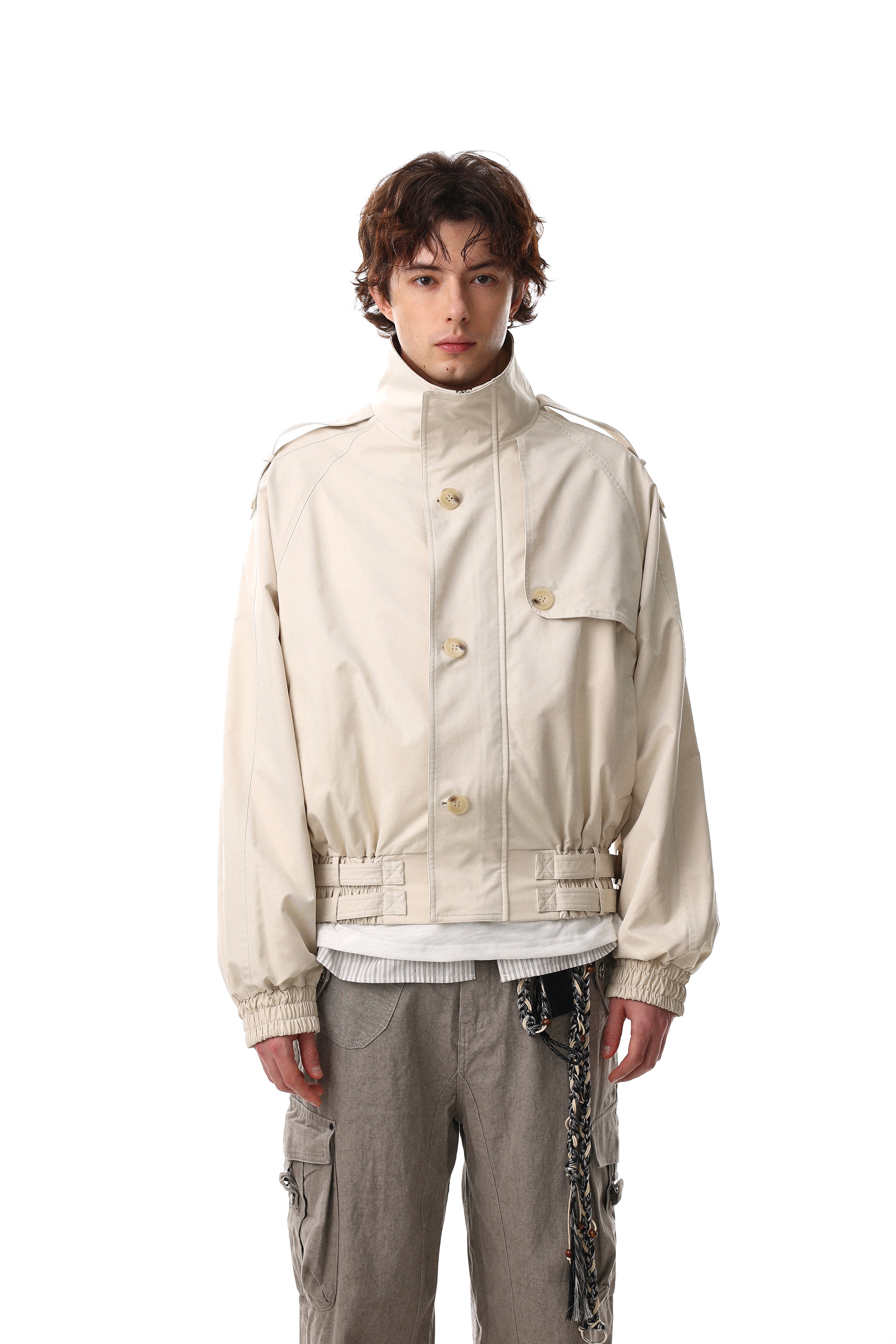 3-6-5.shop Utility Stand Collar Jacket