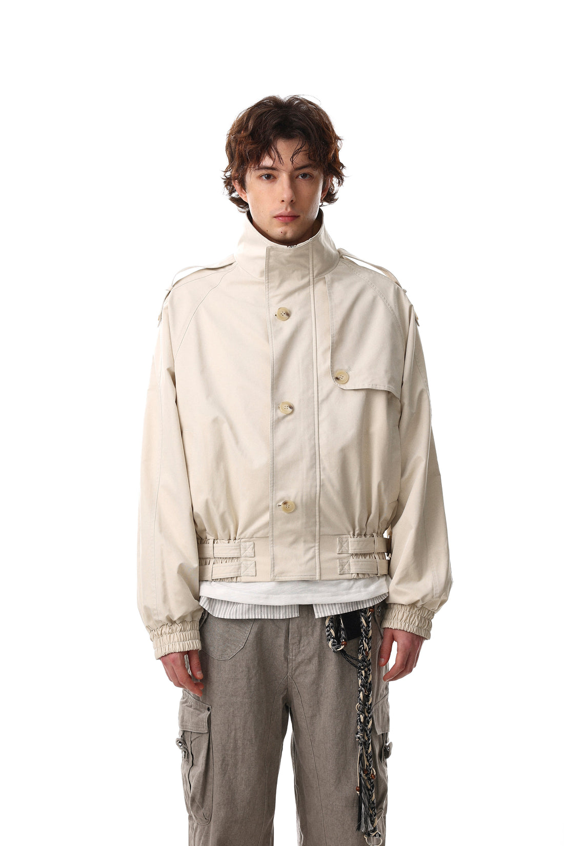 3-6-5.shop Utility Stand Collar Jacket