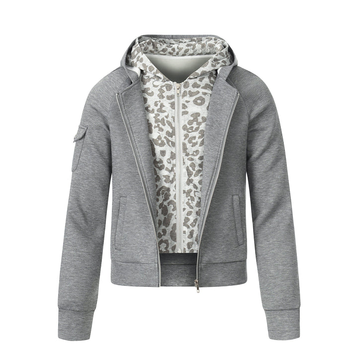 3-6-5.shop Layered Zip-Up Hoodie