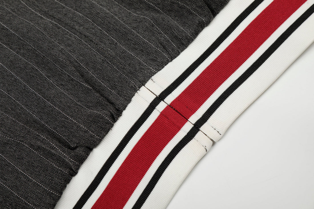3-6-5.shop Pinstripe Track Zip Jacket