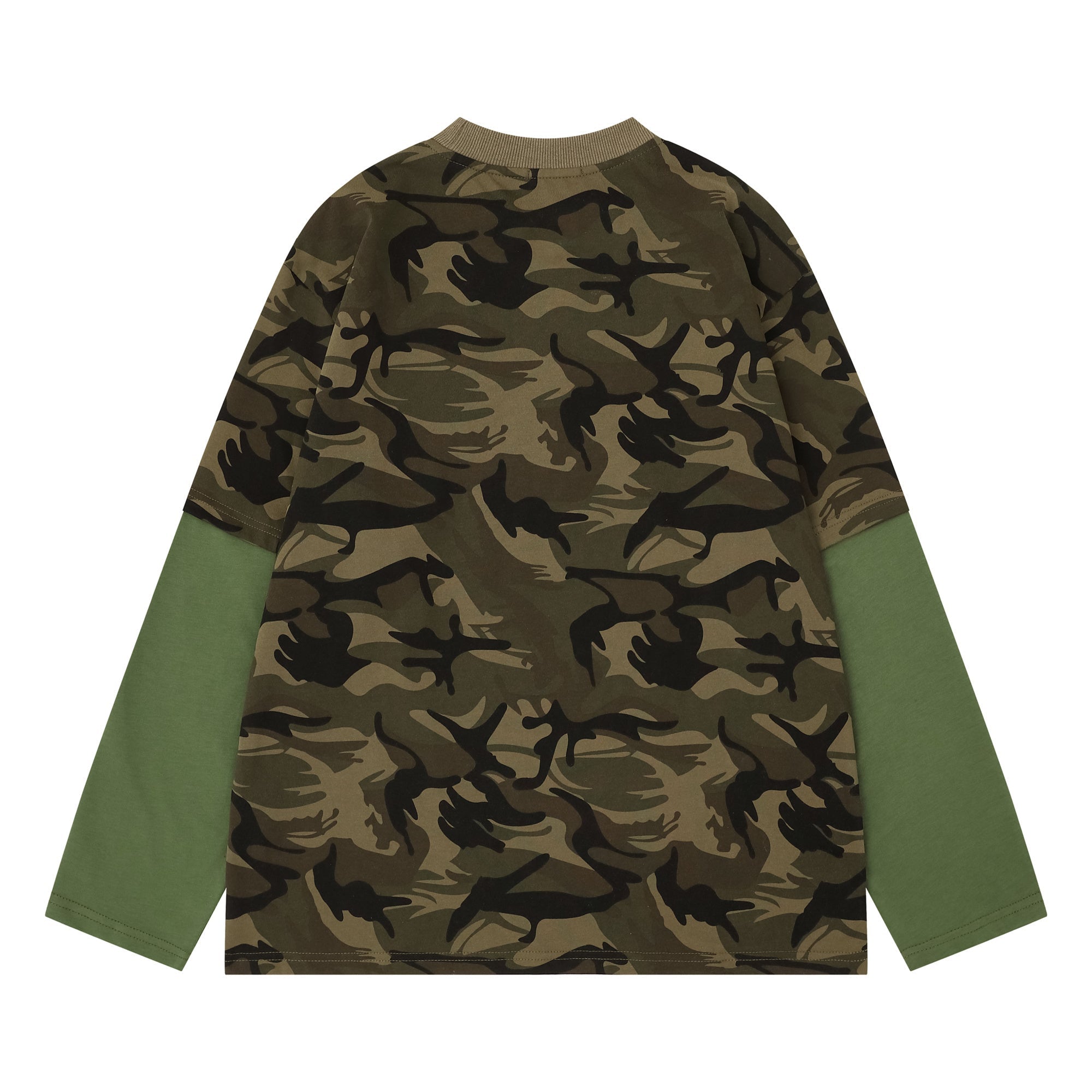 3-6-5.shop Layered Camo Long Sleeve Tee