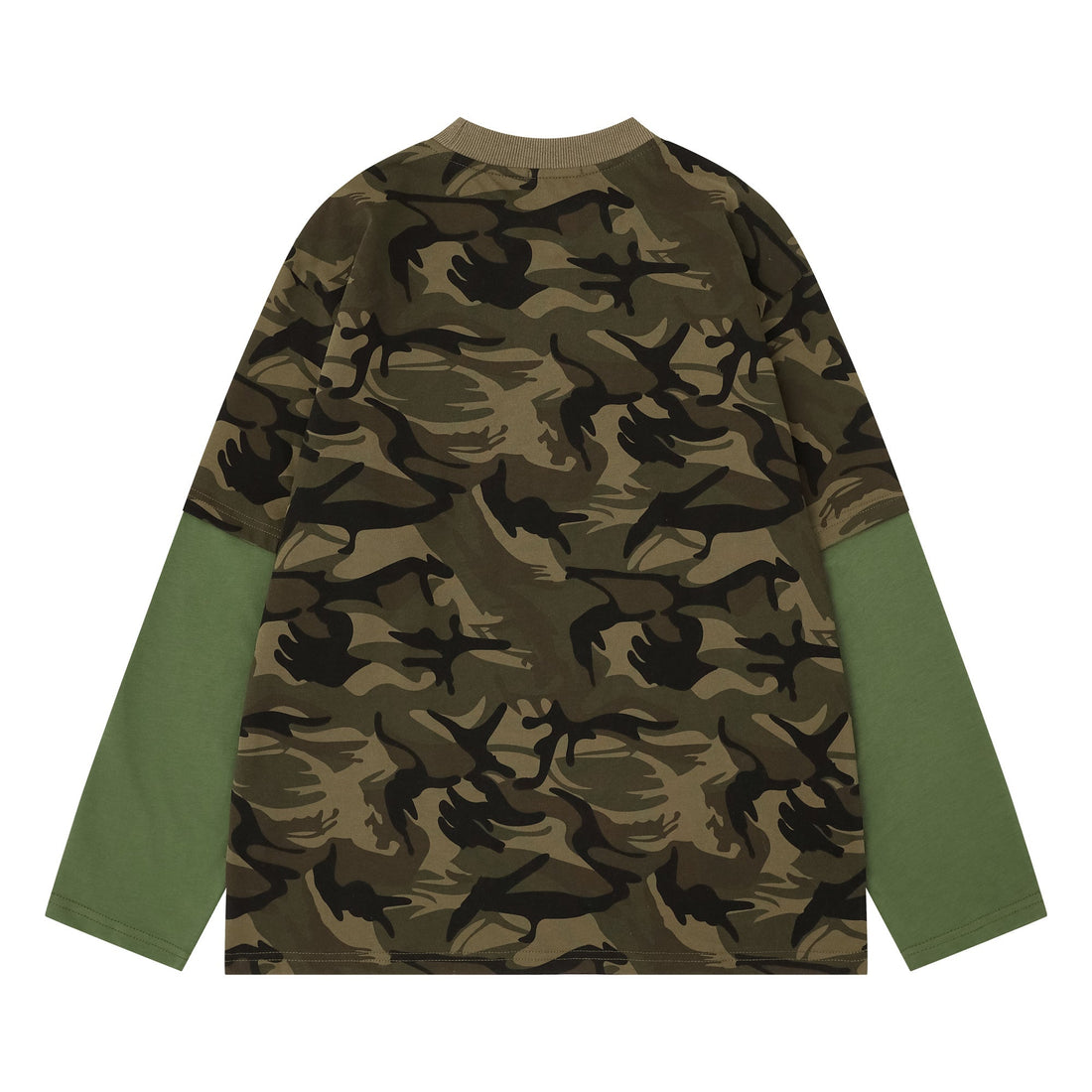3-6-5.shop Layered Camo Long Sleeve Tee