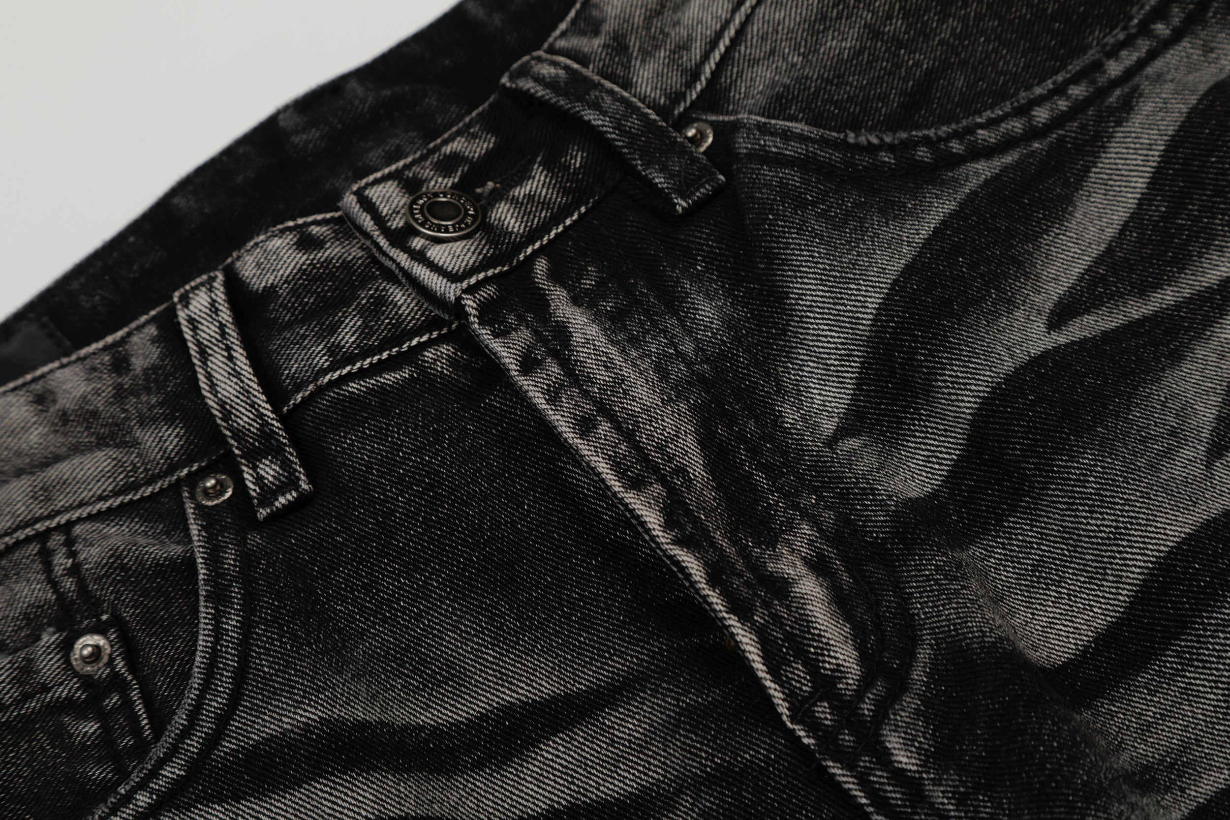 3-6-5.shop Washed Athletic Blend Denim Pants