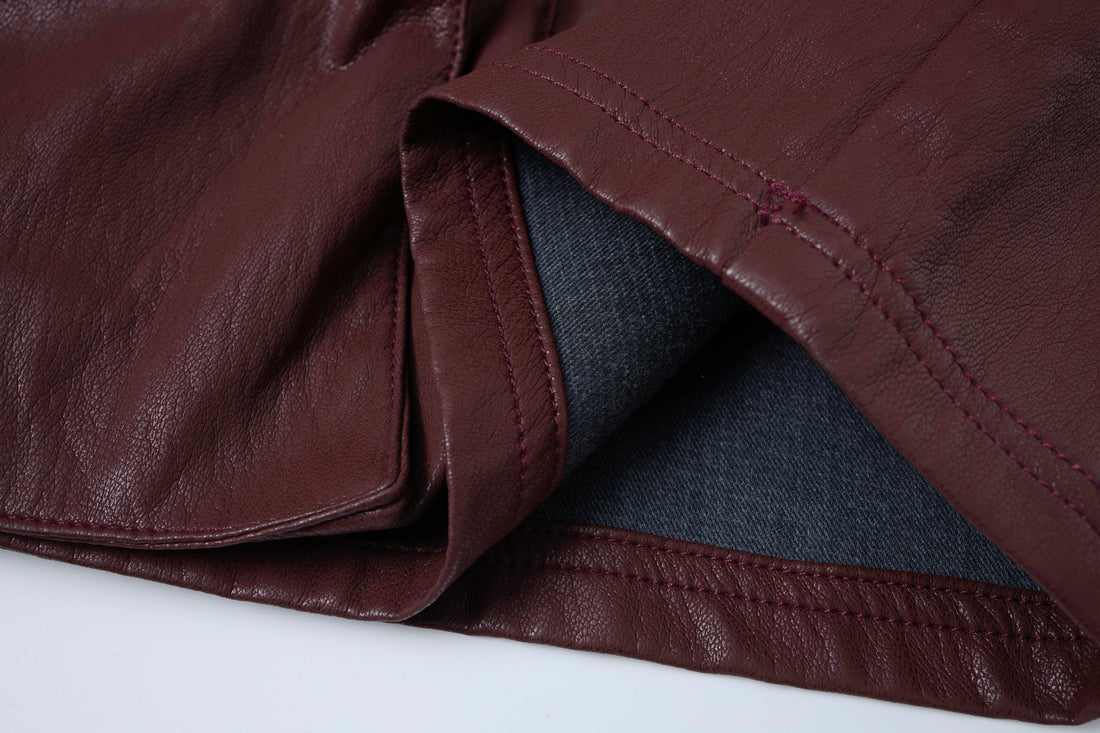 3-6-5.shop Leather Utility Cargo Shorts