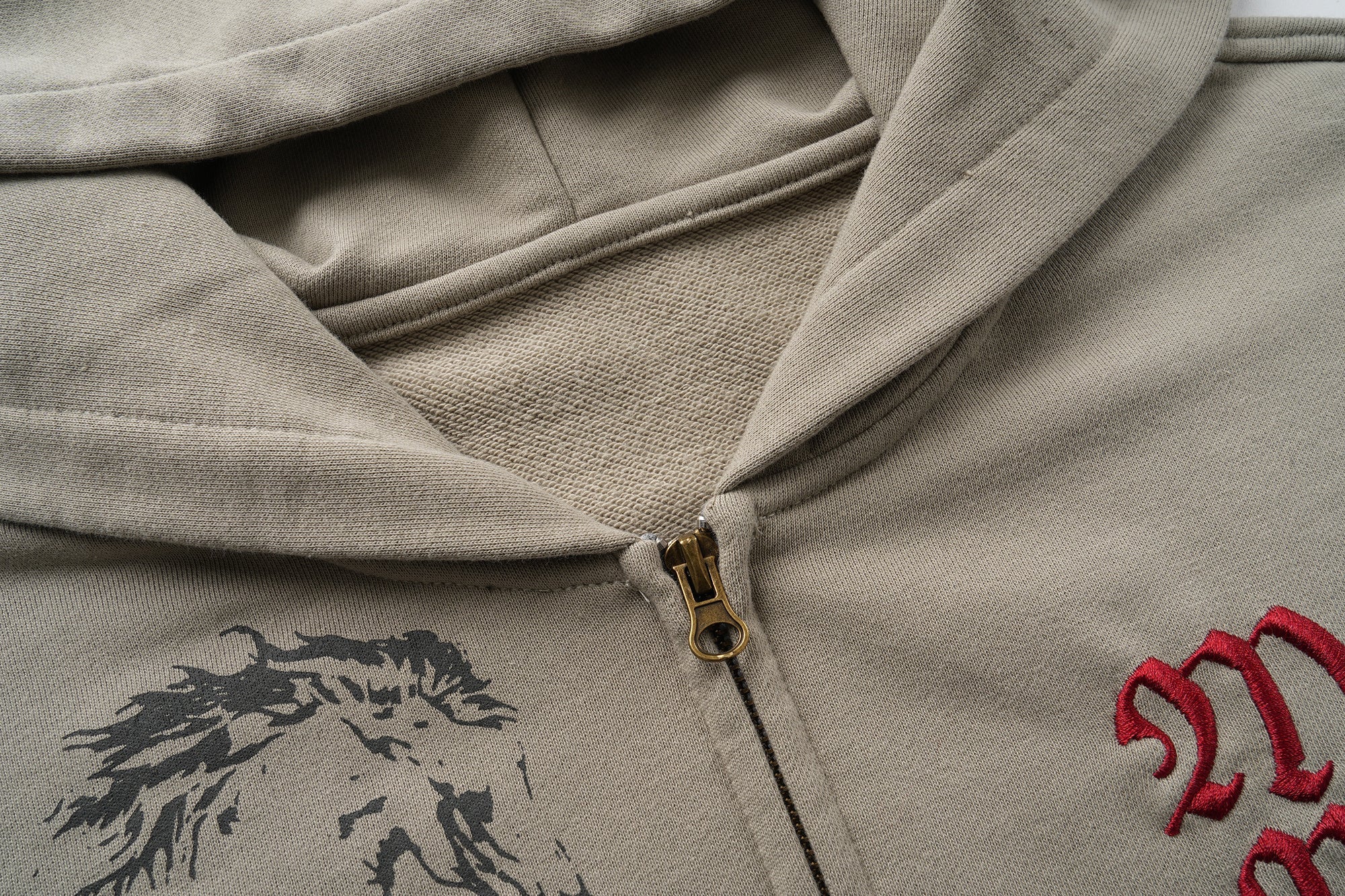 3-6-5.shop Graphic Zip-Up Hoodie