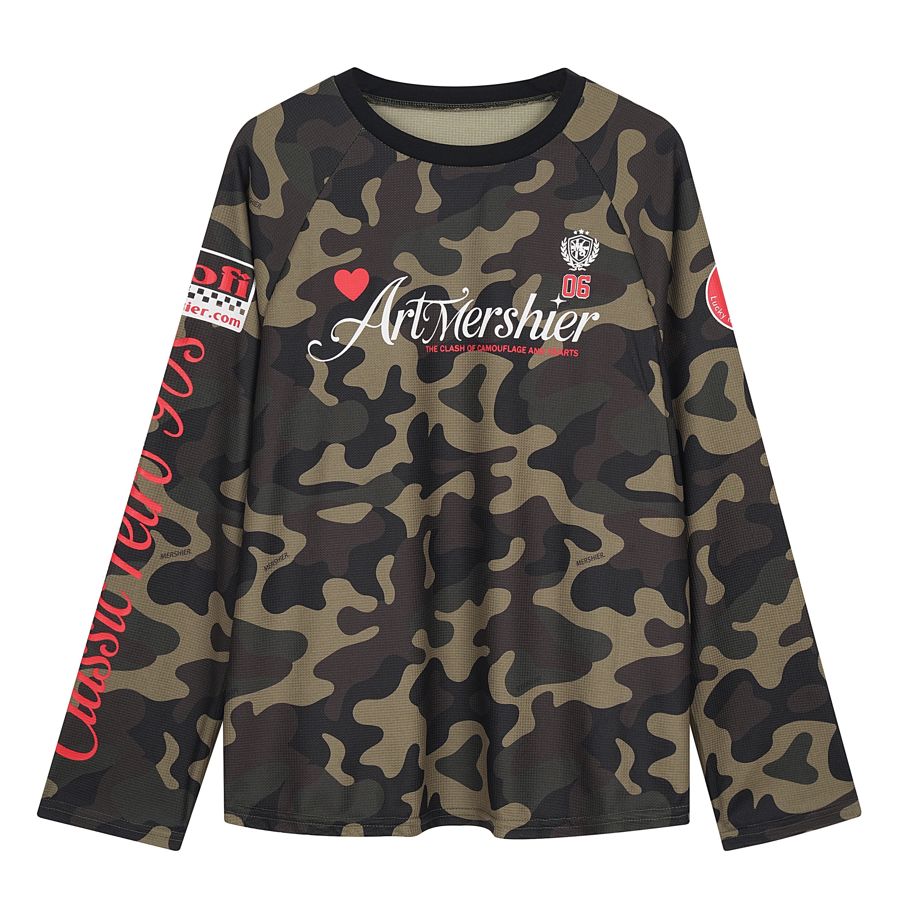3-6-5.shop Camo Graphic Long Sleeve Jersey