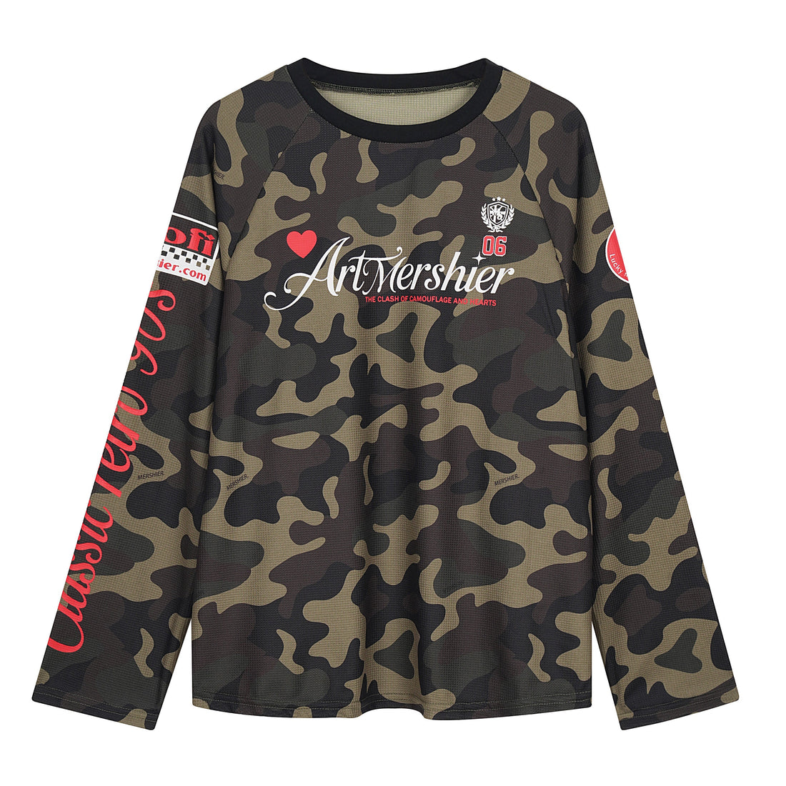3-6-5.shop Camo Graphic Long Sleeve Jersey
