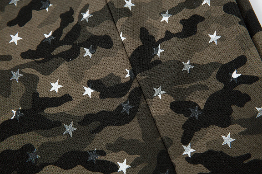 3-6-5.shop Star Camo Wide-Leg Sweatpants