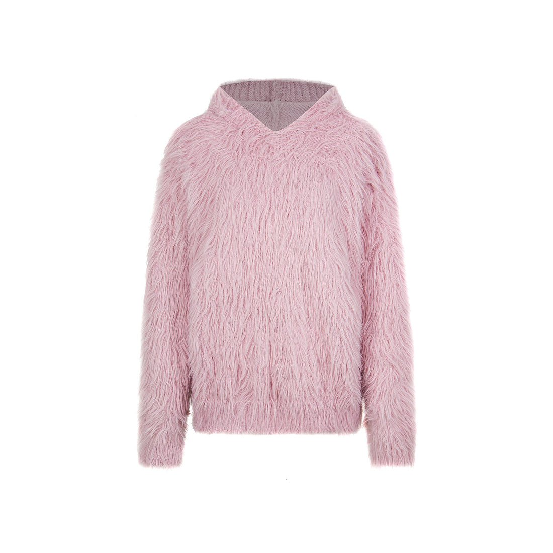 3-6-5.shop Long-Fur Graphic Sweater