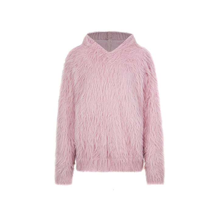 3-6-5.shop Long-Fur Graphic Sweater