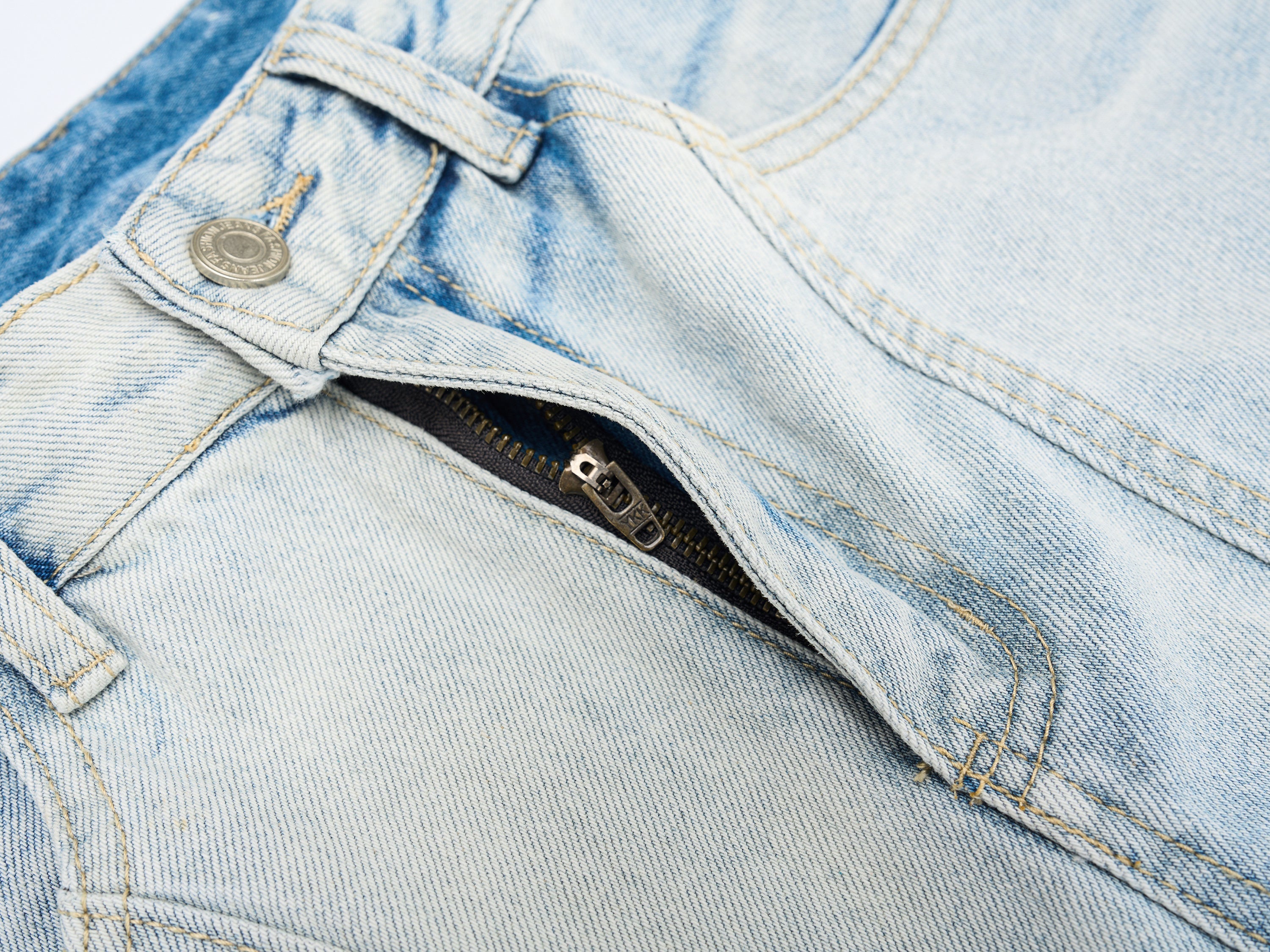 3-6-5.shop Vintage Wide-Leg Washed Jeans