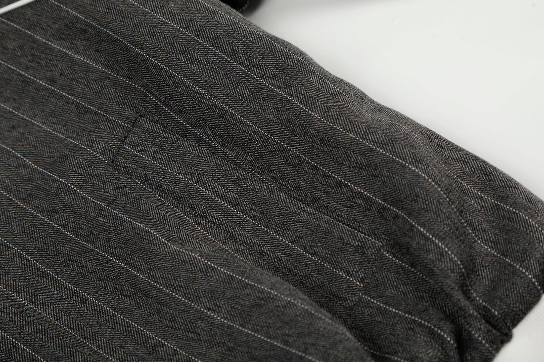 3-6-5.shop Pinstripe Track Zip Jacket