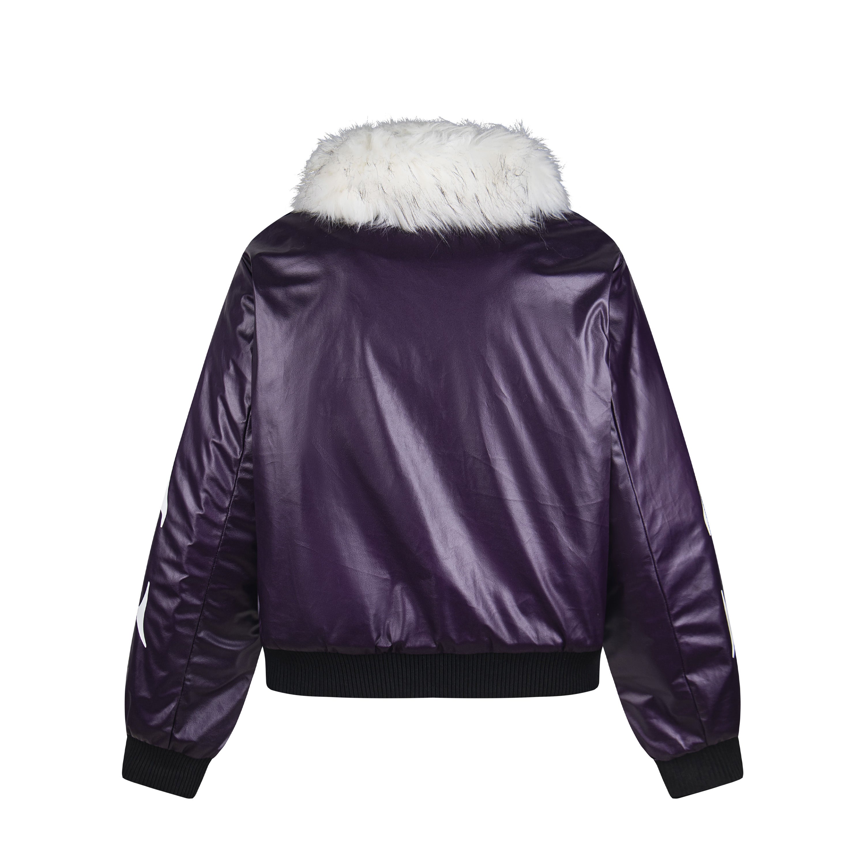 3-6-5.shop Flame Fur-Collar Bomber Jacket
