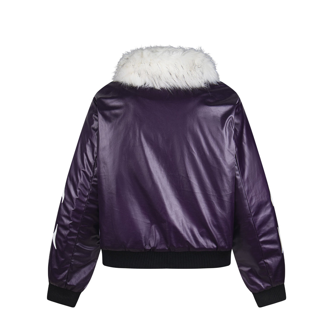 3-6-5.shop Flame Fur-Collar Bomber Jacket