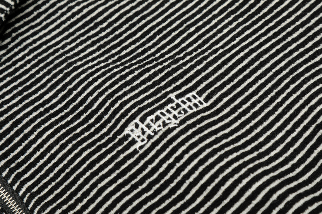 3-6-5.shop Striped Zip Hoodie