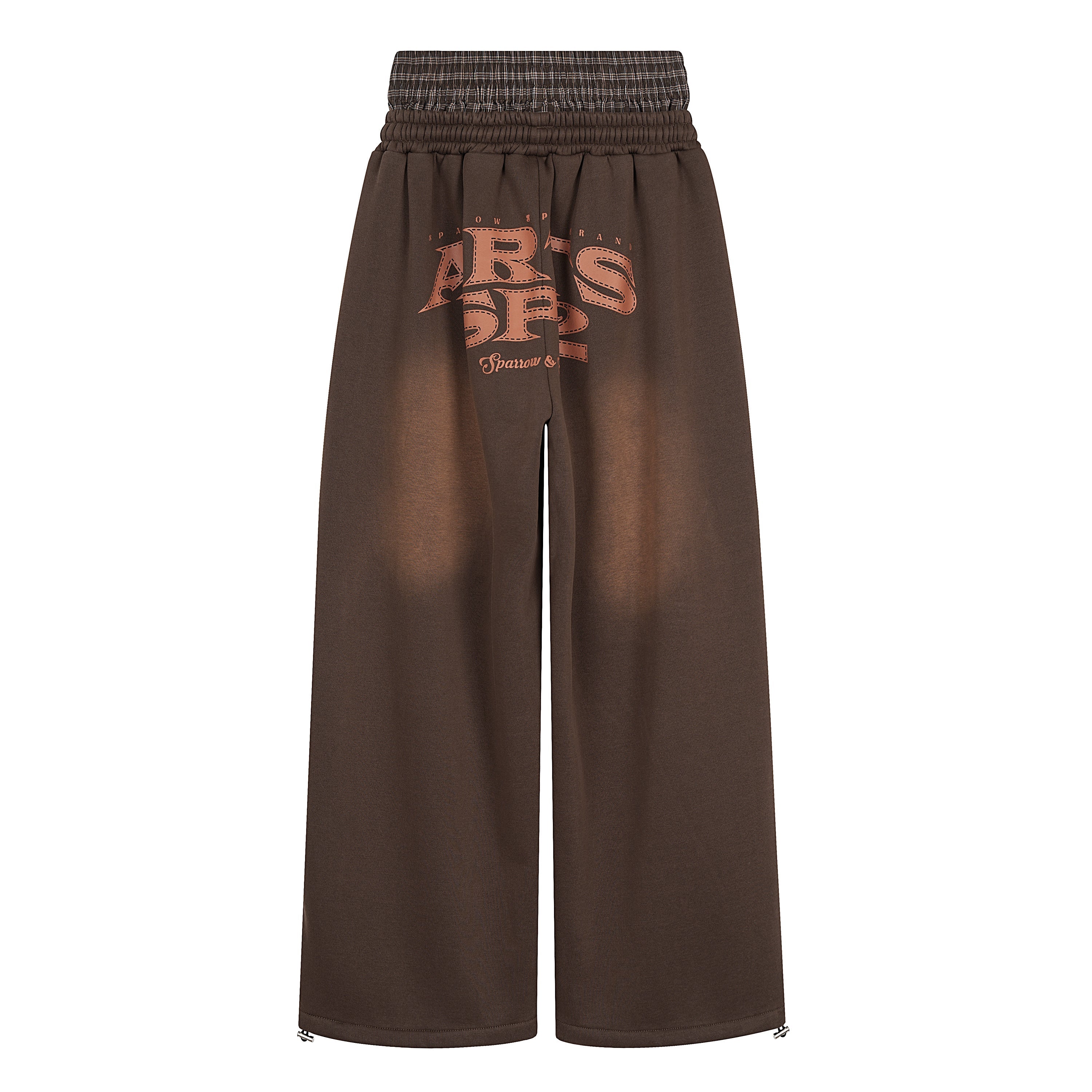 3-6-5.shop Vintage Fade Wide-Leg Sweatpants