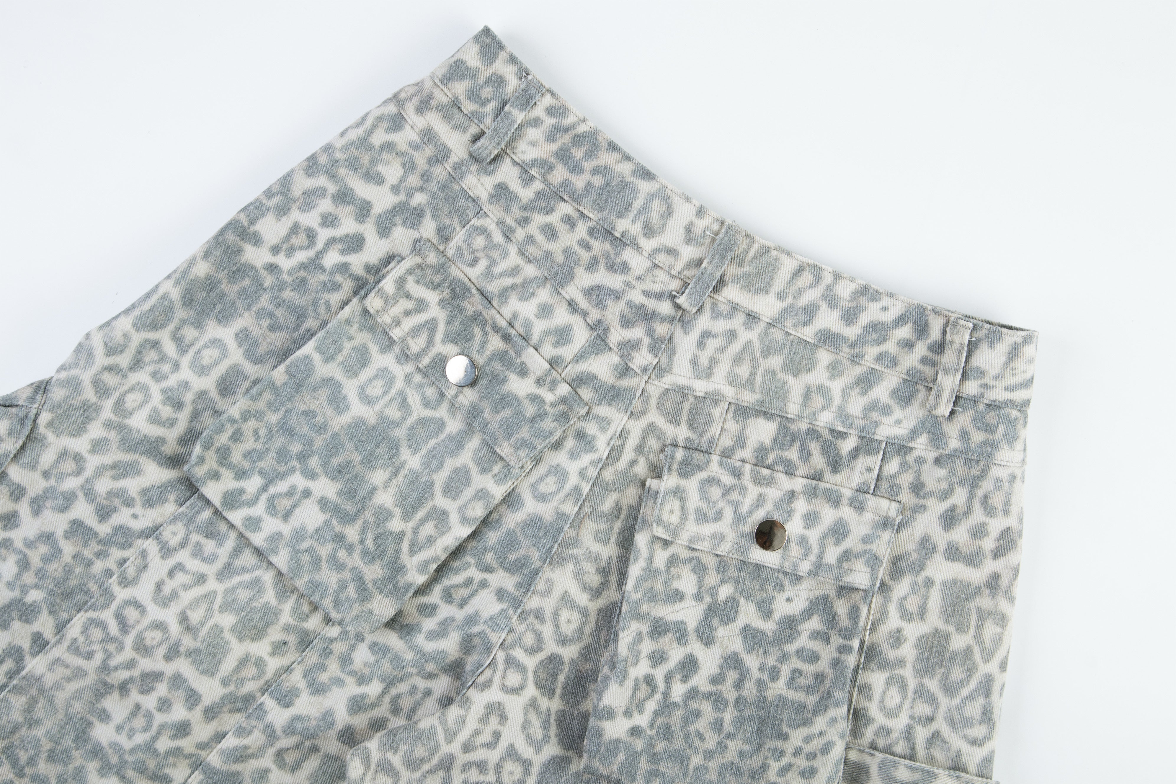 3-6-5.shop Leopard Utility Wide-Leg Pants